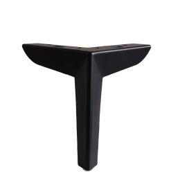 Design hoekpoot 165mm mat zwart