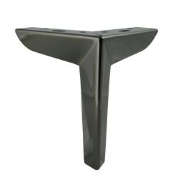 Design hoekpoot 165mm zwart nikkel