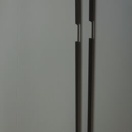 Greep recht a-sym 8x160/1120x1150mm Mat zwart