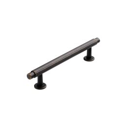 Greep Villa Donker antiek brons 128mm en 192mm