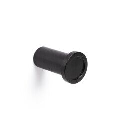Haak Maximo mat zwart geborsteld Ø-28mm H-45mm