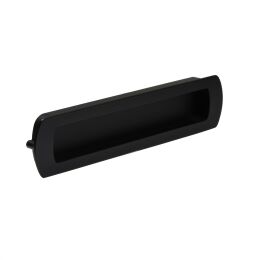 Infreesgreep 46x192x208mm hoogte 16mm Mat zwart