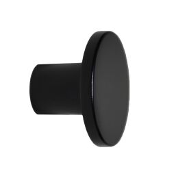 Knop paddenstoel zwart 26mm en 41mm