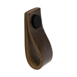 Leren Lus 65x25x25mm bruin    / zwart