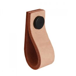 Leren Lus 65x25x25mm crème  / zwart