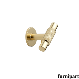 Manor T-knop 54mm H-39mm glimmend messing
