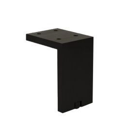 Meubelpoot Dafon mat zwart geborsteld  de meubelpoot is in 2 hoogte maten leverbaar