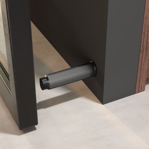 Deurstopper Brooklyn Gun Metal geborsteld