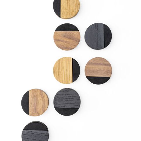 Deurstopper hout PUK Mat zwart