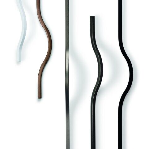 Greep Brave metallic antraciet 128mm, 192mm, 320mm, 480mm en 1120mm