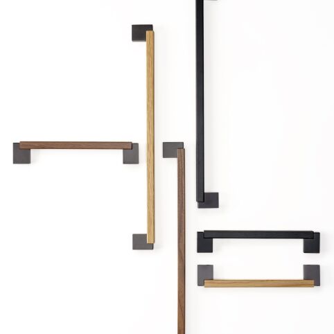 Greep Duo Mini Walnoot/Antraciet 160mm of 320mm