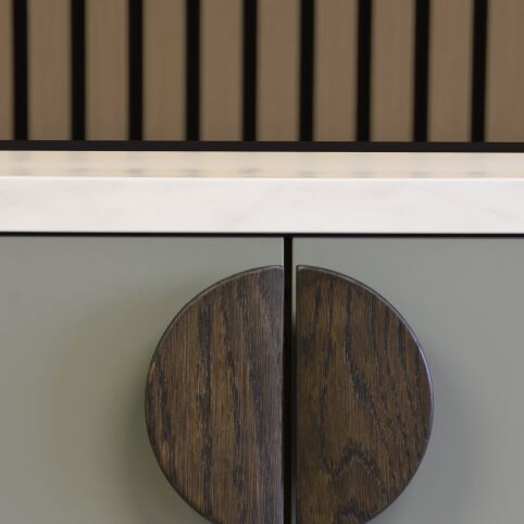 Greep Horizon Small Donker Eiken 80mm en 140mm