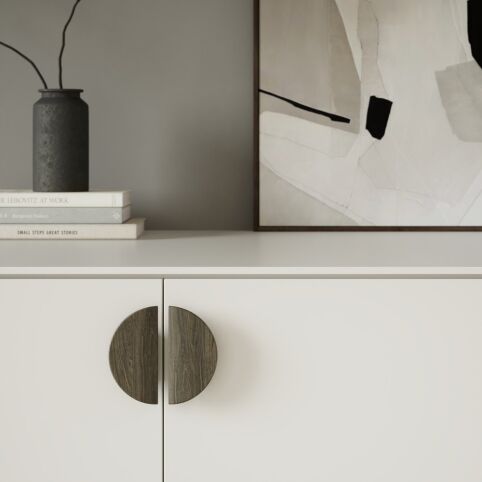 Greep Horizon Small Donker Eiken 80mm en 140mm