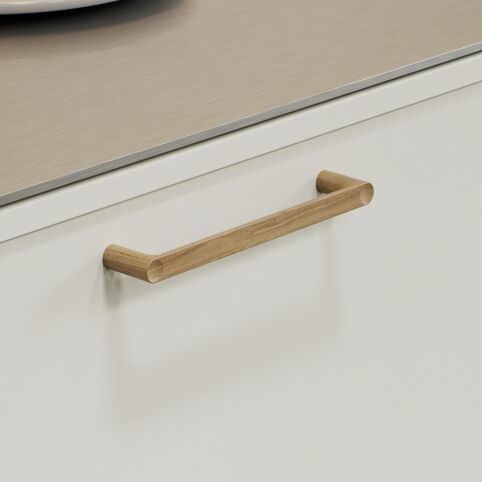 Greep Punto Eiken gelakt 32mm of 160mm