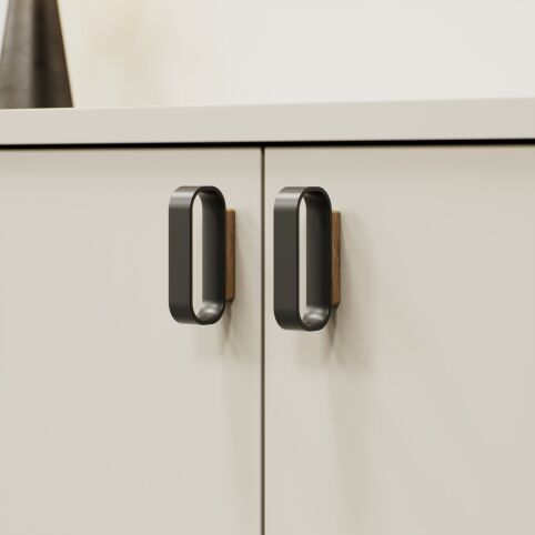 Greep Race Zwart/Eiken – 32mm of 96mm