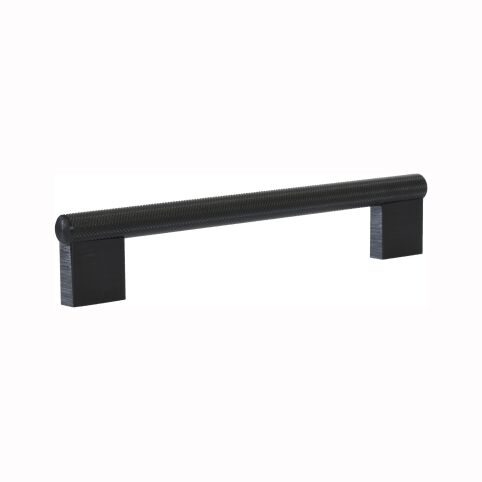 Greep ribbel II 14mm  Mat zwart geborsteld
