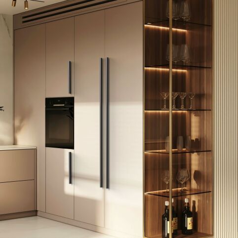 Greep Trovo Champagne Gecoat 160mm en 320mm
