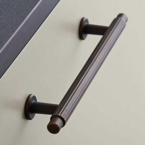 Greep Villa Donker antiek brons 128mm en 192mm