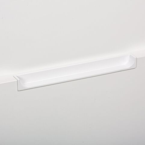 Infreesgreep achter  Mat wit
