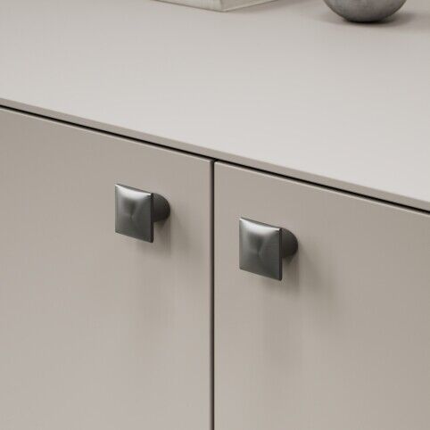 Knop Flow Gun metal
