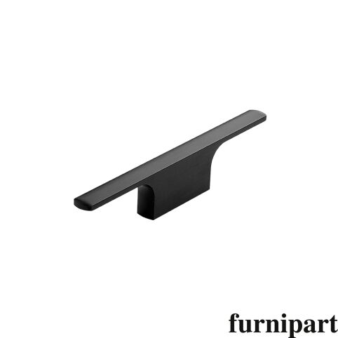 Knop Tau Mat zwart geborsteld 32mm