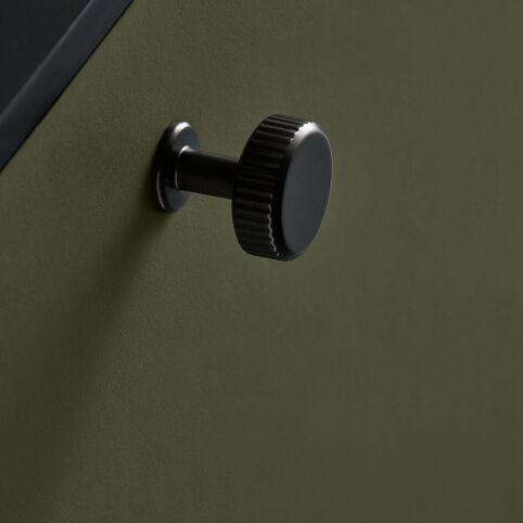 Knop Villa Round Gun metal 30mm