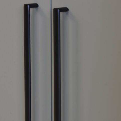 Ovale greep zwart 160mm en 320mm