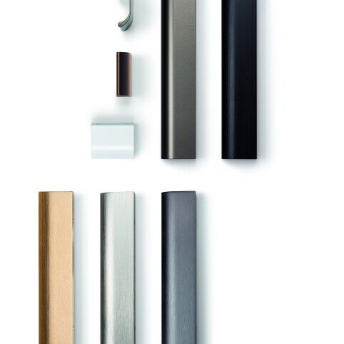 Profiel greep Ona RVS look 50mm, 200mm, 350mm, 600mm en 1100mm