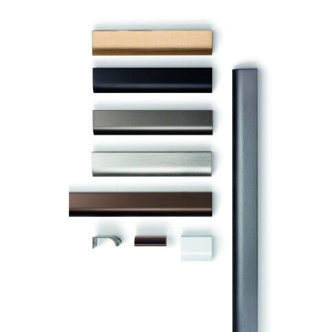 Profiel greep Ona RVS look 50mm, 200mm, 350mm, 600mm en 1100mm