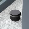 Deurstopper Arpa floor Mat zwart geborsteld