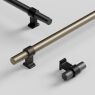 Greep Bond Donker Gunmetal/mat zwart 160mm en 320mm
