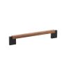 Greep Duo Mini Walnoot/Antraciet 160mm of 320mm