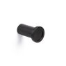 Haak Maximo mat zwart geborsteld Ø-28mm H-45mm