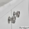 Knop Simon Donker antiek brons 35mm