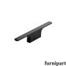 Knop Tau Mat zwart geborsteld 32mm