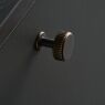 Knop Villa Round Donker antiek brons 30mm