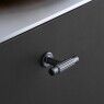 Knop Villa T Gun Metal 50mm