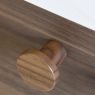 Knop wood walnoot 33mm 48mm