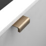 Profiel greep Artisan Messing geborsteld	40mm en 200mm