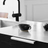 Profiel greep Artisan RVS look geborsteld 40mm en 200mm