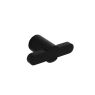T-Knop Fusion Mat Zwart