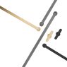 T-Knop Fusion Messing Geborsteld